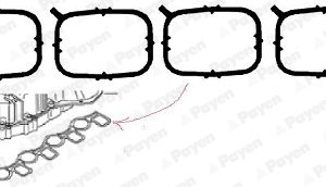 Set garnituri galerie admisie SKODA RAPID (NH3, NK3, NK6) 1.6 TDI diesel 90 cai PAYEN HA5070