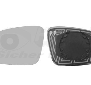 Sticla oglinda retrovizoare exterioara SKODA RAPID (NH3, NK3, NK6) 1.4 TDI diesel 90 cai VAN WEZEL 7617837