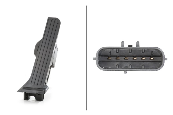 Senzor pedala acceleratie SKODA YETI (5L) 2.0 TDI 4x4 diesel 170 cai HELLA 6PV 008 890-711