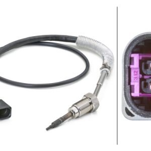 Senzor temperatura gaze evacuare SKODA YETI (5L) 2.0 TDI 4x4 diesel 170 cai HELLA 6PT 014 494-261