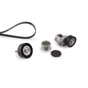 Set curea transmisie cu caneluri SKODA RAPID Spaceback (NH1) 1.6 benzina 105 cai GATES K246PK1735