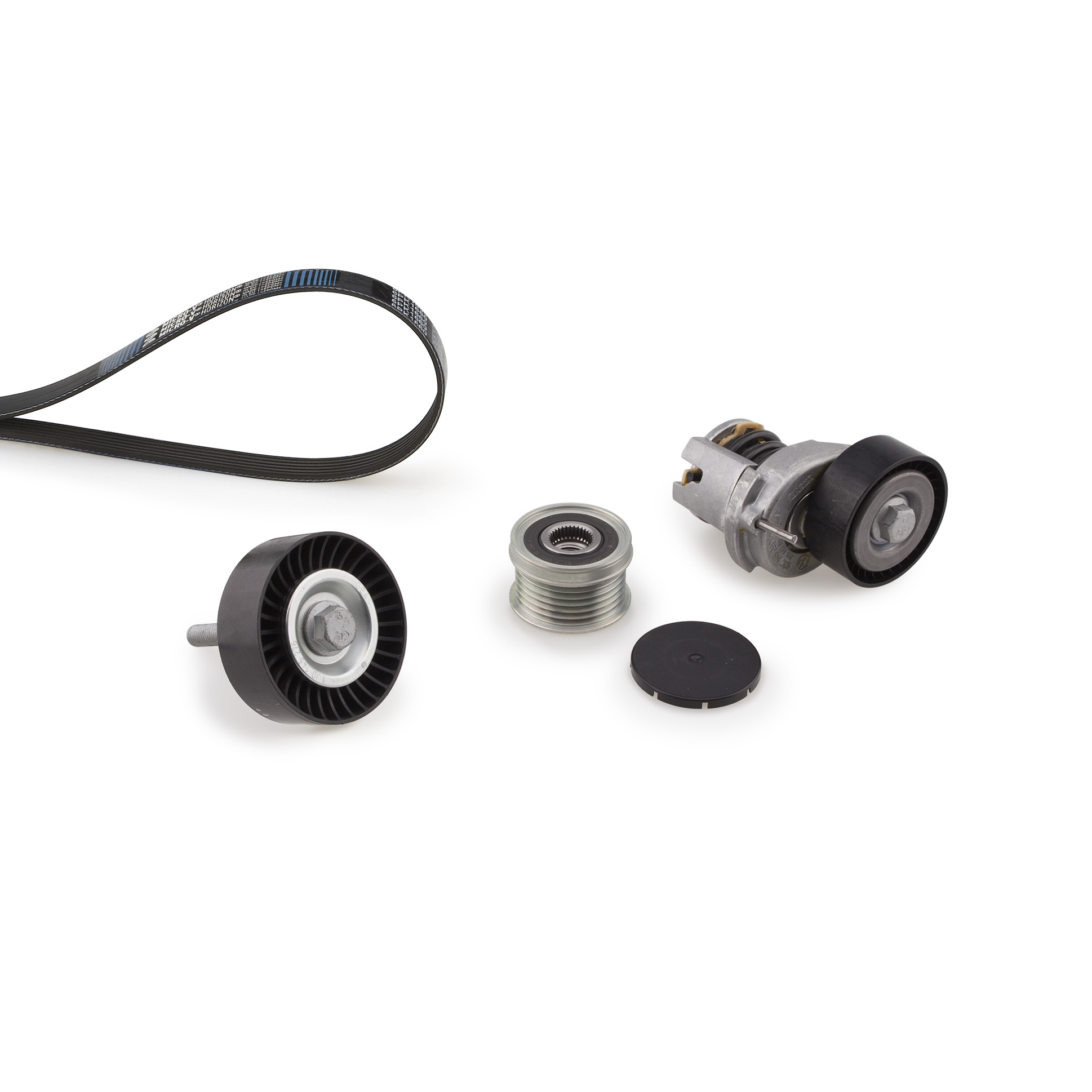 Set curea transmisie cu caneluri SKODA RAPID (NH3, NK3, NK6) 1.6 benzina 105 cai GATES K246PK1735