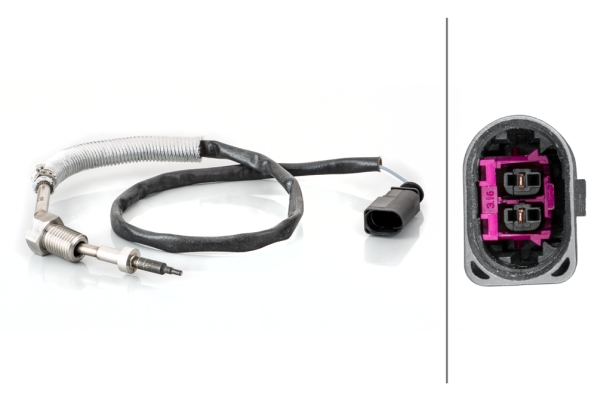 Senzor temperatura gaze evacuare SKODA KAROQ (NU7, ND7) 2.0 TDI 4x4 diesel 150 cai HELLA 6PT 014 495-101