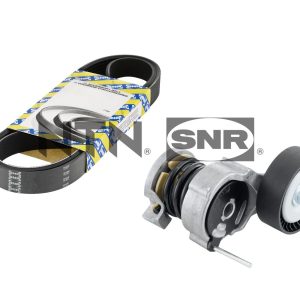 Set curea transmisie cu caneluri SKODA RAPID Spaceback (NH1) 1.2 benzina 75 cai SNR KA857.26