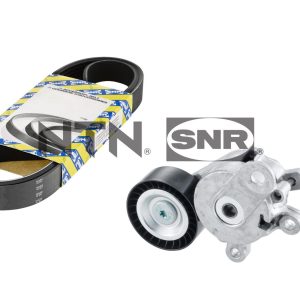 Set curea transmisie cu caneluri SKODA RAPID (NH3, NK3, NK6) 1.4 TSI benzina 122 cai SNR KA857.27