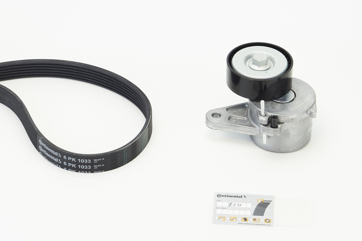 Set curea transmisie cu caneluri SKODA KAROQ (NU7, ND7) 2.0 TDI diesel 150 cai CONTITECH 6PK1033K1