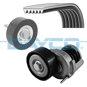 Set curea transmisie cu caneluri SKODA ROOMSTER (5J7) 1.6 benzina 105 cai DAYCO KPV270