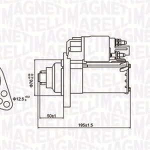Electromotor SKODA YETI (5L) 1.4 TSI benzina 122 cai MAGNETI MARELLI 063721294010