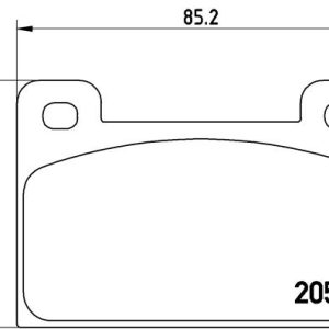 Placute frana SKODA RAPID (120G, 130G, 135G) 1.3 S (135GL) benzina 58 cai BREMBO P 85 006