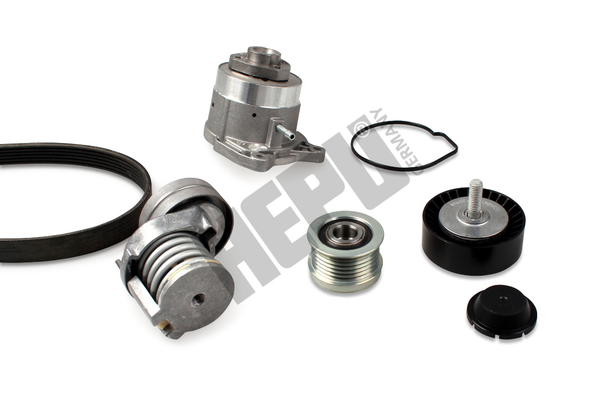 Pompa apa + Set curea transmisie cu caneluri SKODA ROOMSTER Praktik (5J) 1.2 TSI benzina 86 cai HEPU PK06560