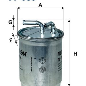Filtru combustibil SKODA RAPID (NH3, NK3, NK6) 1.6 TDI diesel 90 cai FILTRON PP 986