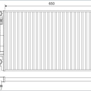 Radiator racire motor SKODA KAROQ (NU7, ND7) 2.0 TDI 4x4 diesel 150 cai VALEO 701129