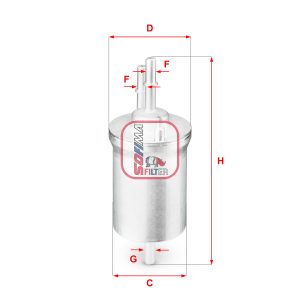 Filtru combustibil SKODA RAPID (NH3, NK3, NK6) 1.2 TSI benzina 90 cai SOFIMA S 1840 B