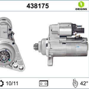 Electromotor SKODA ROOMSTER (5J7) 1.4 TDI diesel 80 cai VALEO 438175