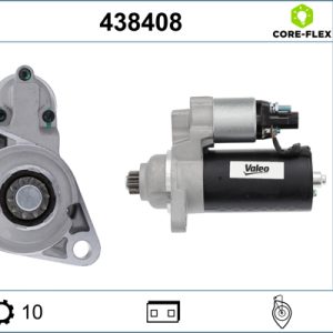 Electromotor SKODA ROOMSTER (5J7) 1.4 TDI diesel 70 cai VALEO 438408