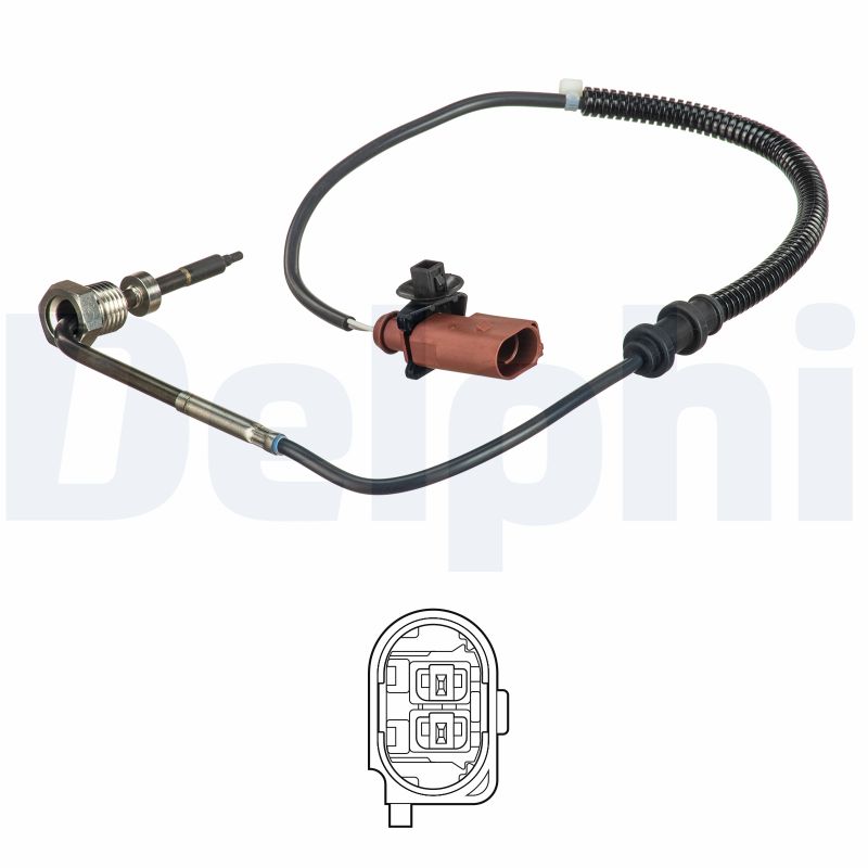 Senzor temperatura gaze evacuare SKODA ROOMSTER (5J7) 1.6 TDI diesel 105 cai DELPHI TS30247