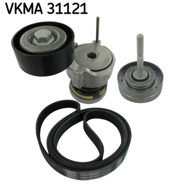 Set curea transmisie cu caneluri SKODA ROOMSTER (5J7) 1.2 benzina 64 cai SKF VKMA 31121