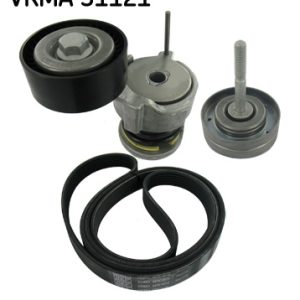 Set curea transmisie cu caneluri SKODA ROOMSTER Praktik (5J) 1.2 benzina 70 cai SKF VKMA 31121