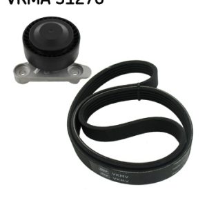 Set curea transmisie cu caneluri SKODA RAPID (NH3, NK3, NK6) 1.6 benzina 110 cai SKF VKMA 31276