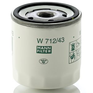 Filtru ulei SKODA RAPID (120G, 130G, 135G) 1.2 (120G) benzina 58 cai MANN-FILTER W 712/43
