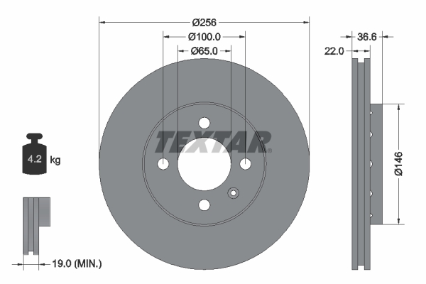 Disc frana TEXTAR 92239403 – SKODA | AutoRival
