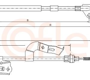 Cablu frana de parcare TOYOTA AYGO (_B1_) 1.0 GPL (KGB10_) Benzina/Autogaz (GPL) 68 cai COFLE 10.4510