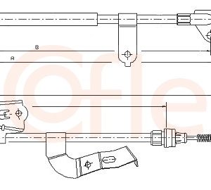 Cablu frana de parcare TOYOTA AYGO (_B1_) 1.0 (KGB10_, KGB10R) benzina 68 cai COFLE 10.4511