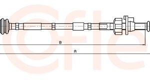 Cablu ambreiaj TOYOTA AYGO (_B4_) 1.0 (KGB40) benzina 69 cai COFLE 11.2257
