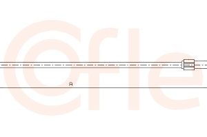 Cablu frana de parcare TOYOTA AURIS (_E15_) 1.8 (ZRE152) benzina 136 cai COFLE 17.1095