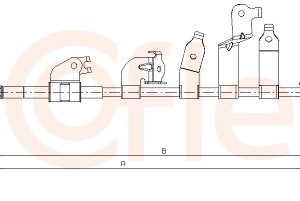 Cablu frana de parcare TOYOTA VERSO (_R2_) 2.0 D-4D (AUR20_, AUR20R) diesel 126 cai COFLE 17.1099