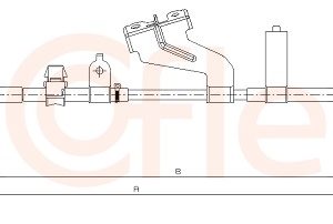 Cablu frana de parcare TOYOTA YARIS (_P13_) 1.3 (NSP130_, NSP130) benzina 99 cai COFLE 17.1100