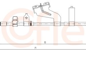 Cablu frana de parcare TOYOTA YARIS (_P13_) 1.3 (NSP130_, NSP130) benzina 99 cai COFLE 17.1102