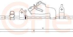 Cablu frana de parcare TOYOTA YARIS (_P13_) 1.3 (NSP130_, NSP130) benzina 99 cai COFLE 17.1103