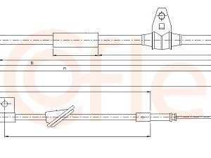 Cablu frana de parcare TOYOTA MR2 III (ZZW3_) 1.8 16V VT-i (ZZW30) benzina 140 cai COFLE 17.1227