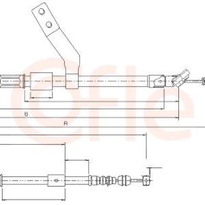 Cablu frana de parcare TOYOTA CELICA cupe (_T23_) 1.8 16V TS (ZZT231_, ZZT231R) benzina 192 cai COFLE 17.1288