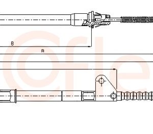 Cablu frana de parcare TOYOTA AVENSIS combi (_T22_) 1.8 VVT-i (ZZT221_, ZZT221R) benzina 129 cai COFLE 17.1413