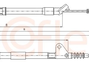 Cablu frana de parcare TOYOTA AVENSIS (_T22_) 1.8 i (AT221_, AT221R) benzina 110 cai COFLE 17.1416