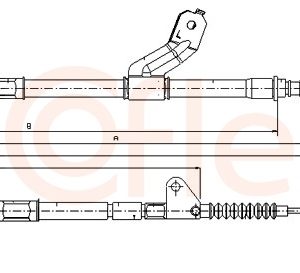 Cablu frana de parcare TOYOTA AVENSIS combi (_T22_) 1.8 VVT-i (ZZT221_, ZZT221R) benzina 129 cai COFLE 17.1418