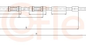 Cablu frana de parcare TOYOTA COROLLA limuzina (_E15_) 1.4 VVT-i (ZZE150_) benzina 97 cai COFLE 17.1429