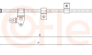 Cablu frana de parcare TOYOTA COROLLA combi (_E12_) 2.0 D-4D (CDE120_, CDE120R) diesel 116 cai COFLE 17.1437