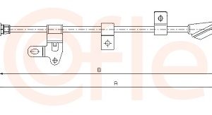 Cablu frana de parcare TOYOTA COROLLA Verso (ZER_, ZZE12_, R1_) 1.6 (ZNR10_, ZNR10R) benzina 110 cai COFLE 17.1439