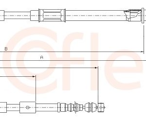 Cablu frana de parcare TOYOTA COROLLA Liftback (_E11_) 1.4 (EE111_, EE111R) benzina 86 cai COFLE 17.1440