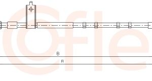 Cablu frana de parcare TOYOTA AVENSIS VERSO (_M2_) 2.0 VVT-i (ACM20_, ACM20R) benzina 150 cai COFLE 17.1484