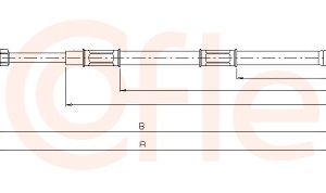 Cablu frana de parcare TOYOTA PREVIA II (_R3_) 2.4 (ACR30) benzina 156 cai COFLE 17.1486