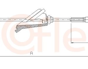 Cablu frana de parcare TOYOTA COROLLA Verso (_E12_) 2.0 D-4D (CDE120_, CDE120R) diesel 90 cai COFLE 17.1555