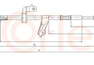 Cablu frana de parcare TOYOTA RAV 4 II (_A2_) 1.8 (ZCA25_, ZCA26_, ZCA25W, ZCA26W) benzina 125 cai COFLE 17.1556