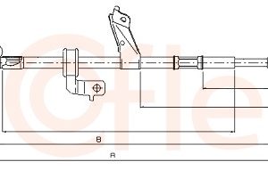 Cablu frana de parcare TOYOTA RAV 4 II (_A2_) 1.8 (ZCA25_, ZCA26_, ZCA25W, ZCA26W) benzina 125 cai COFLE 17.1557
