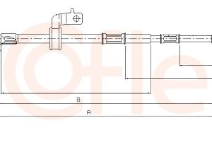 Cablu frana de parcare TOYOTA RAV 4 II (_A2_) 1.8 (ZCA25_, ZCA26_, ZCA25W, ZCA26W) benzina 125 cai COFLE 17.1558