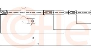 Cablu frana de parcare TOYOTA RAV 4 II (_A2_) 1.8 (ZCA25_, ZCA26_, ZCA25W, ZCA26W) benzina 125 cai COFLE 17.1559