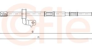 Cablu frana de parcare TOYOTA RAV 4 II (_A2_) 2.0 4WD (ACA21, ACA20) benzina 150 cai COFLE 17.1561